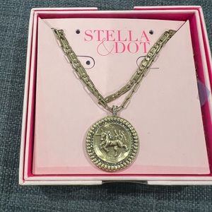 Brand new in box Stella and dot heritage coin necklace